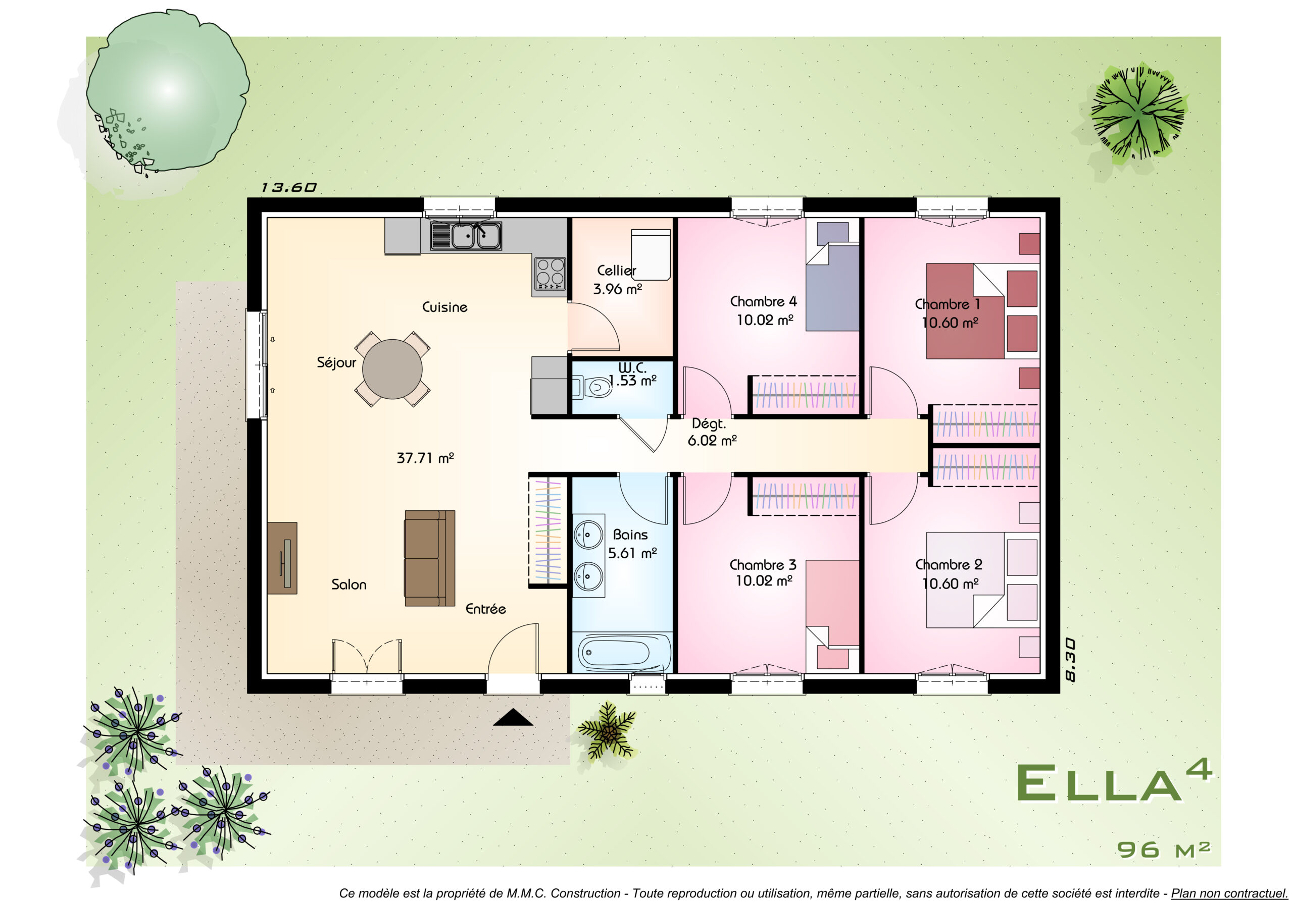 Plan ELLA 4 chambres