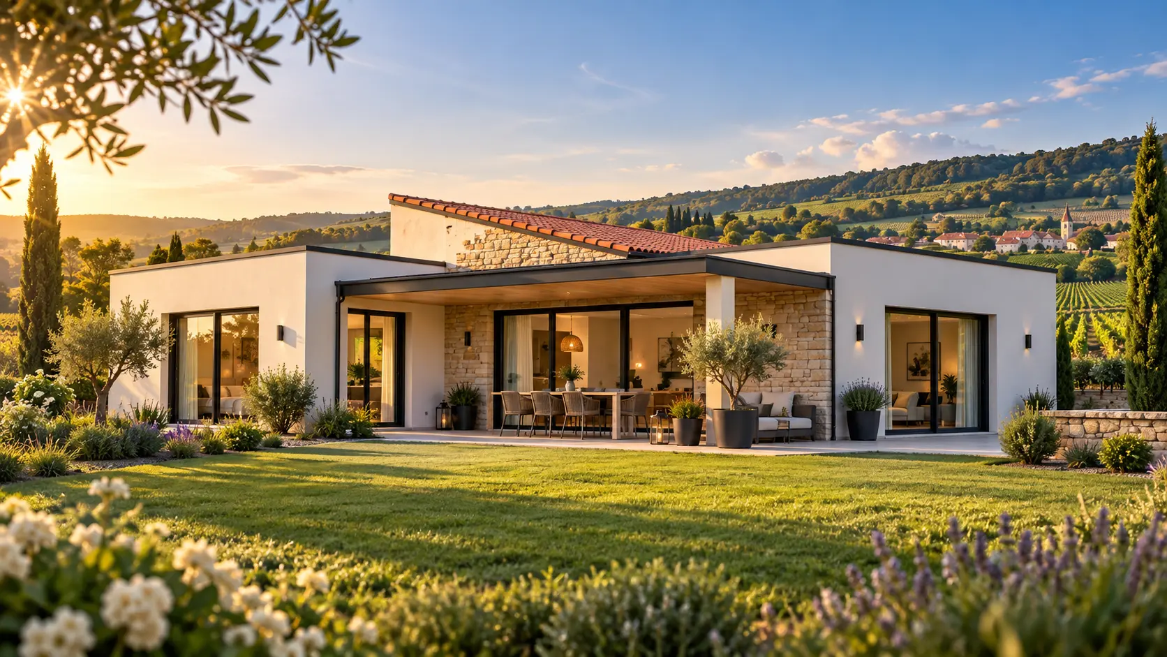 Maison contemporaine près de Beaune – présentation vidéo MMC Construction